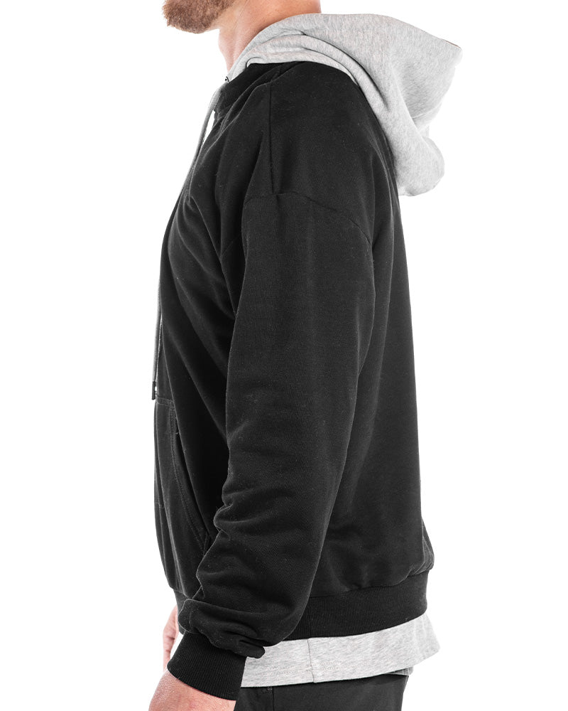 Engage Under-Hood Crewneck (Heather Grey)