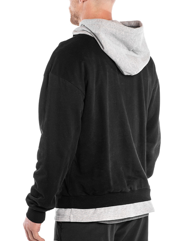 Engage Under-Hood Crewneck (Heather Grey)