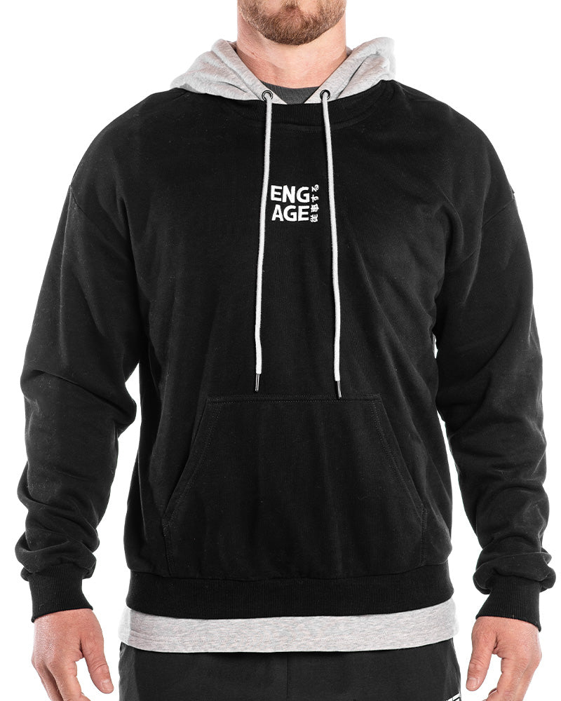 Engage Under-Hood Crewneck (Heather Grey)