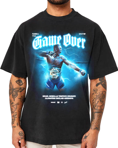 Israel Adesanya 'Game Over' Oversized Supporter T-Shirt