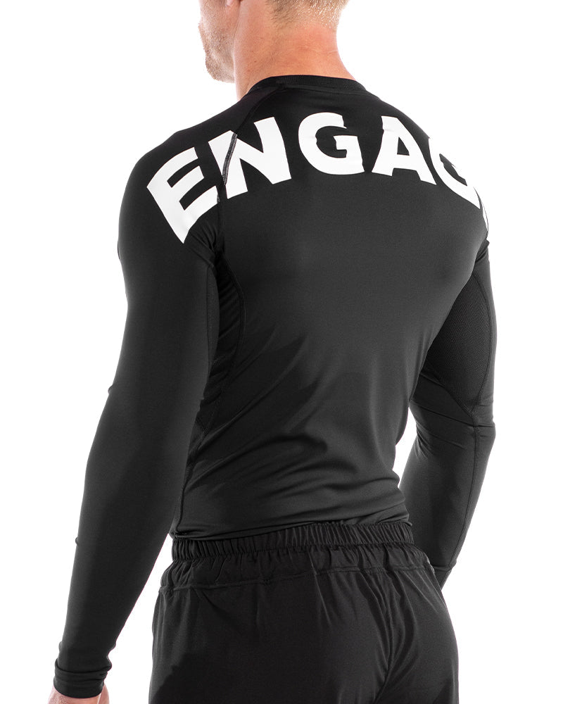 Oversized Wordmark Long Sleeve Rash Guard