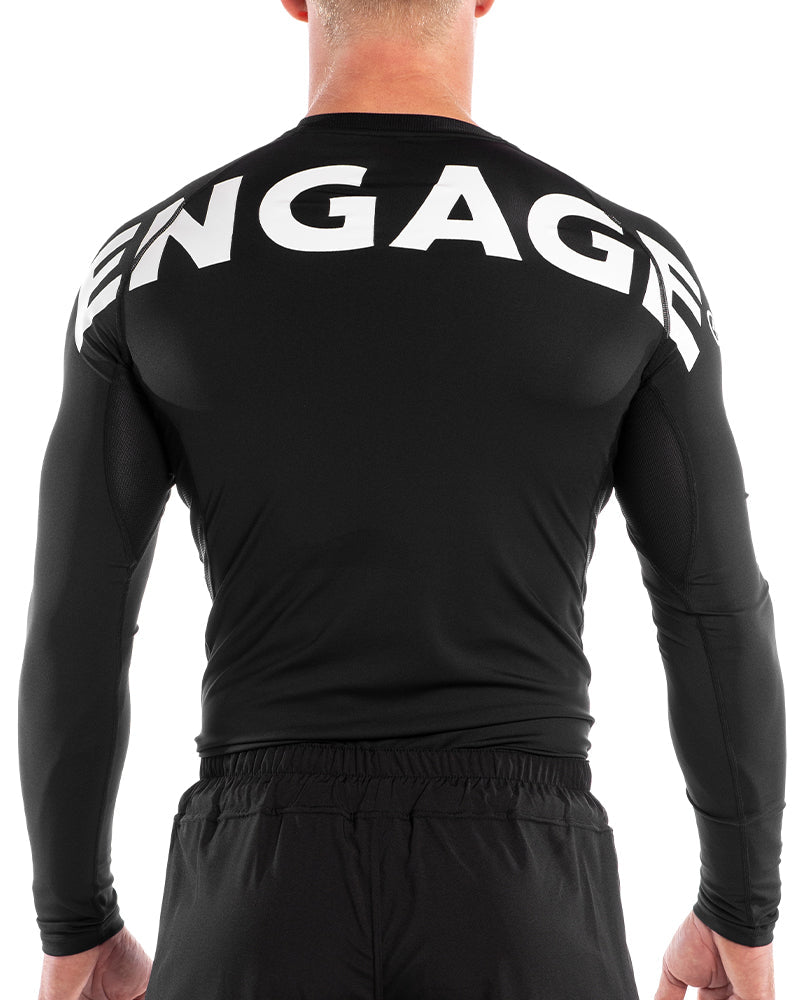 Oversized Wordmark Long Sleeve Rash Guard