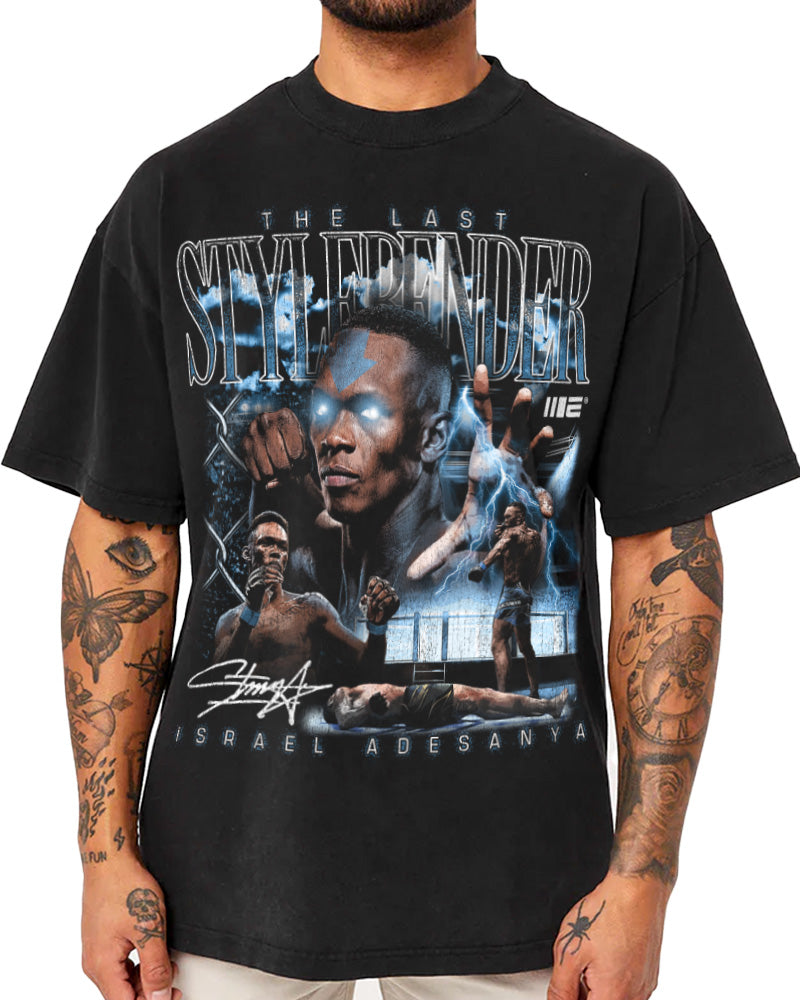 Israel Adesanya &#39;Stylez&#39; Oversized Supporter T-Shirt