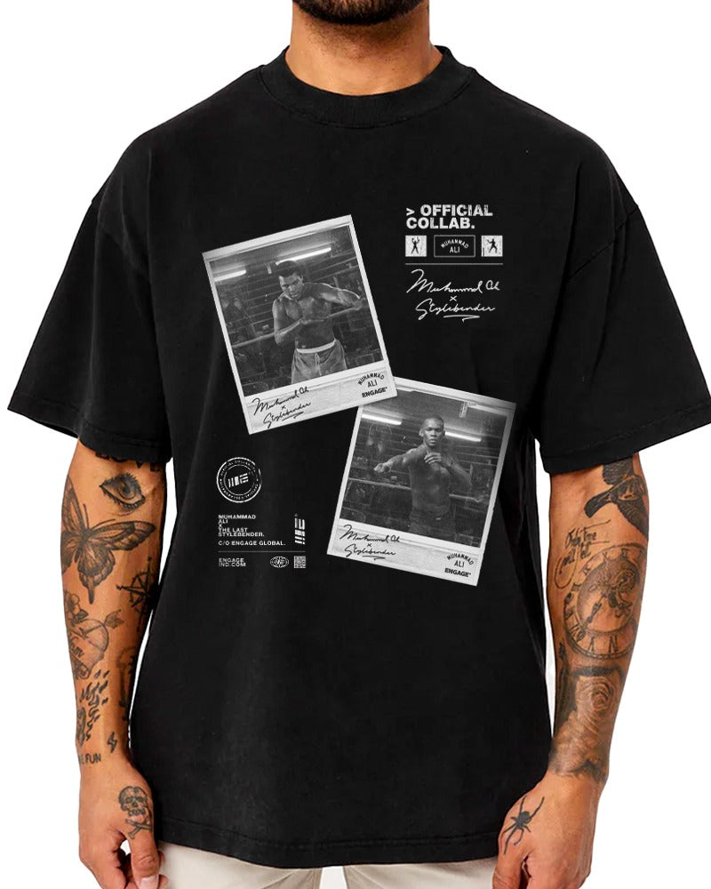ENGAGE x Muhammad Ali x Israel Adesanya &#39;Polaroid&#39; T-Shirt
