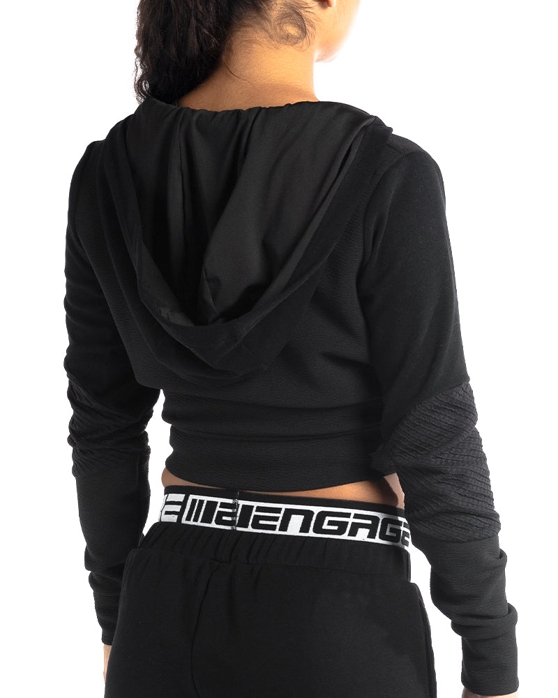 Engage Women&#39;s Zip Up Cropped Hoodie